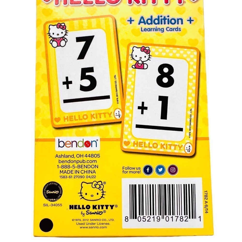 Hello Kitty Math Addition Learning Flash Cards - Picture 6 of 8